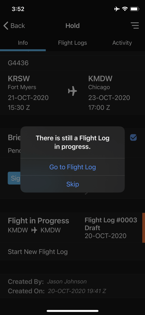 Operations Updates to Flight Logs Workflow Enhancements and Sorting Improvements